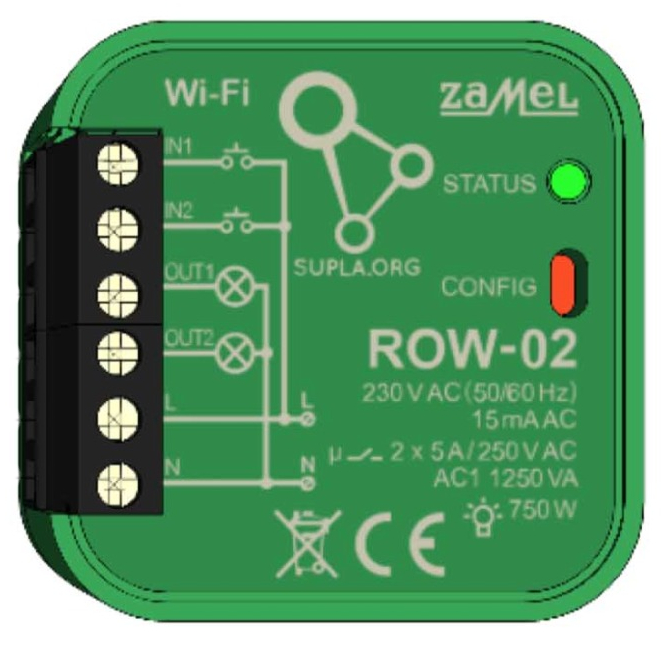 Supla SLW-01 - Контроллер RGB освещения, WiFi модуль (12-24V DC) [Скрытый]