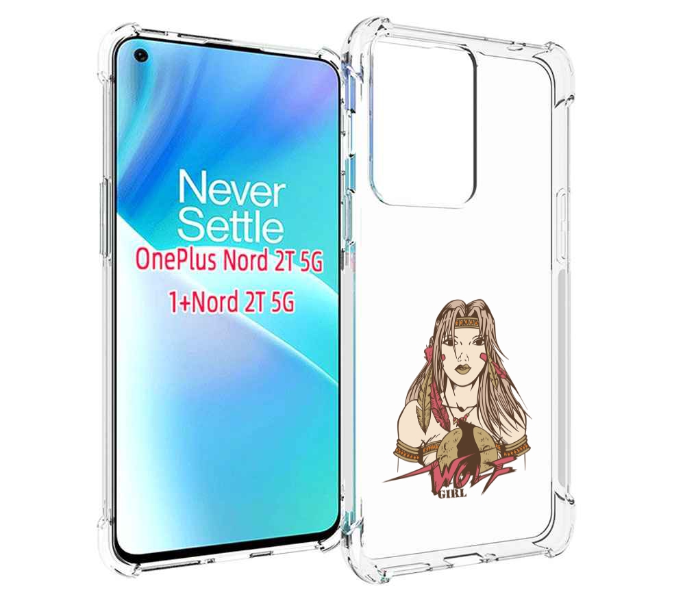 

Чехол MyPads девушка волк для OnePlus Nord 2T, Прозрачный, Tocco