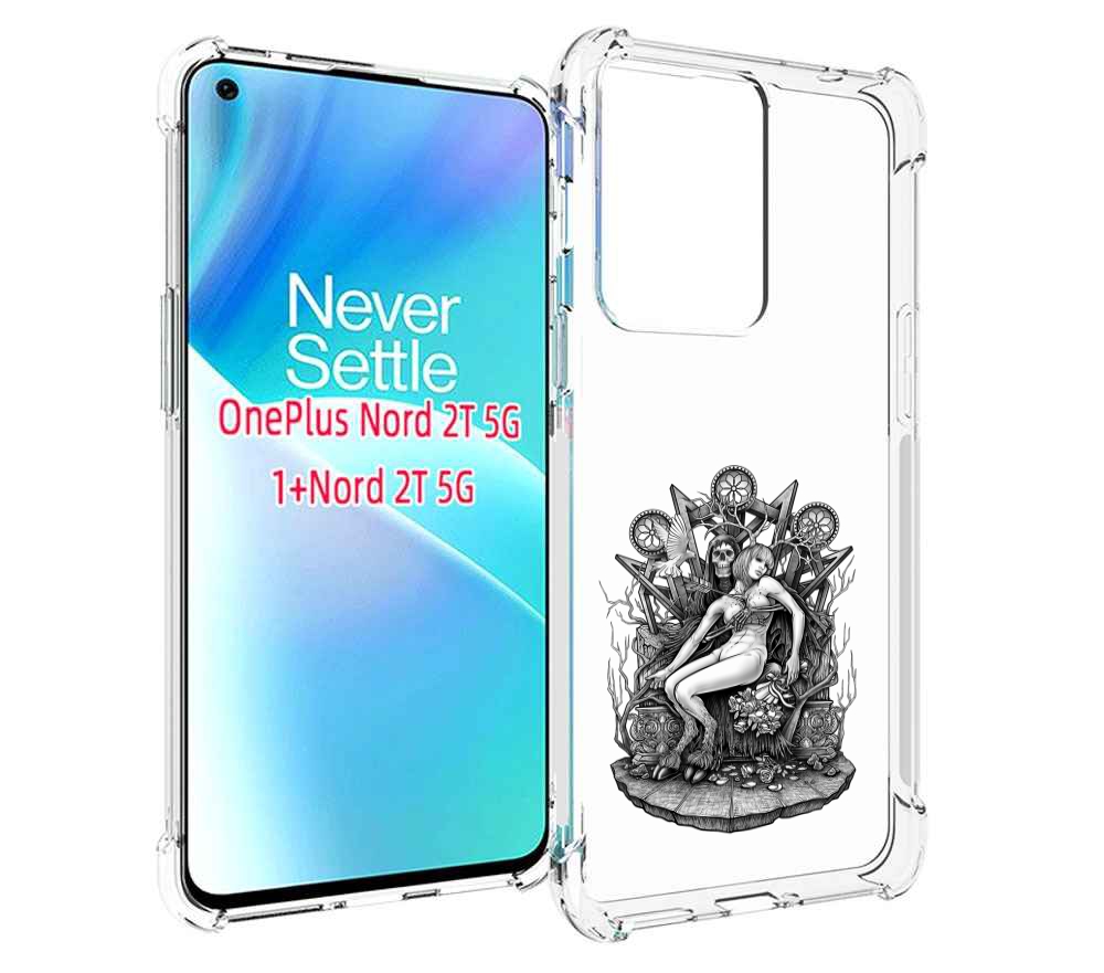 

Чехол MyPads девушка на троне для OnePlus Nord 2T, Прозрачный, Tocco
