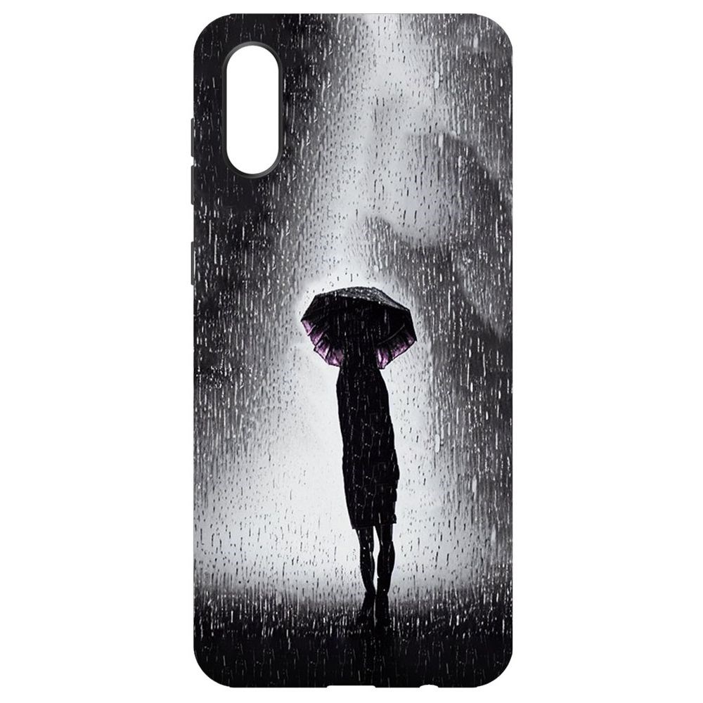 

Чехол-накладка Софт Ночная крипота для Samsung Galaxy A02 (A022), Черный