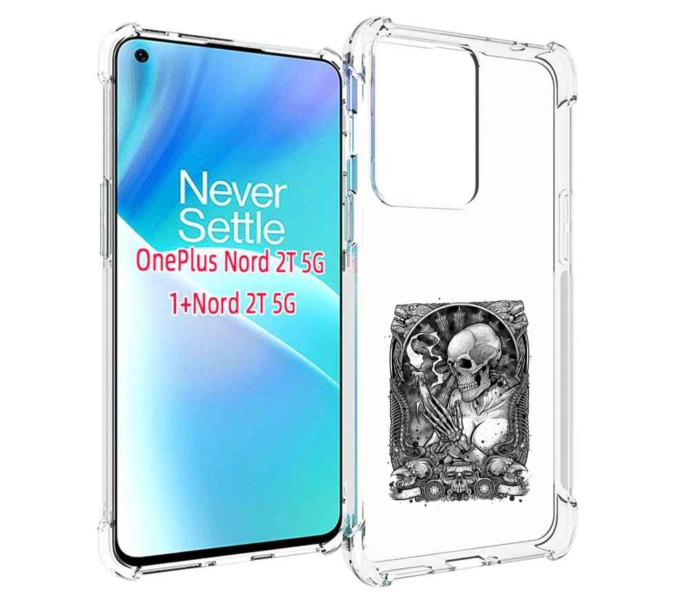 

Чехол MyPads девушка скелет для OnePlus Nord 2T, Прозрачный, Tocco