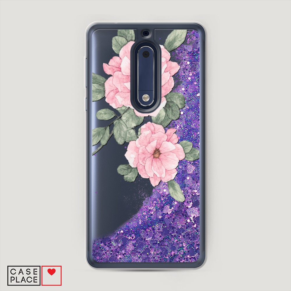 

Чехол Awog на Nokia 5 / Нокиа 5 "Акварельные розовые цветы", 120292-1