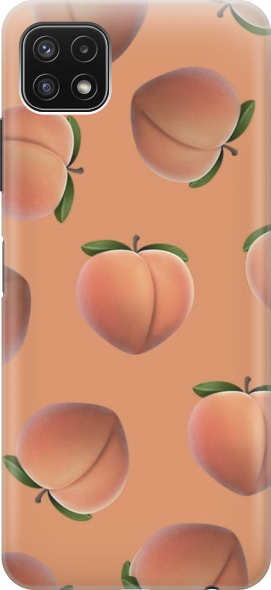 

Силиконовый чехол на Samsung Galaxy A22s 5G "Падающие персики", Красный;оранжевый, 7084