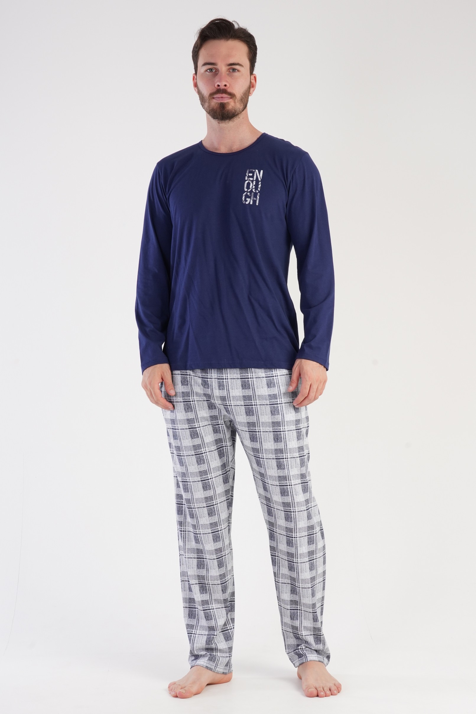 

Пижама мужская VIENETTA MAN 303297 синяя 2XL, Синий, 303297