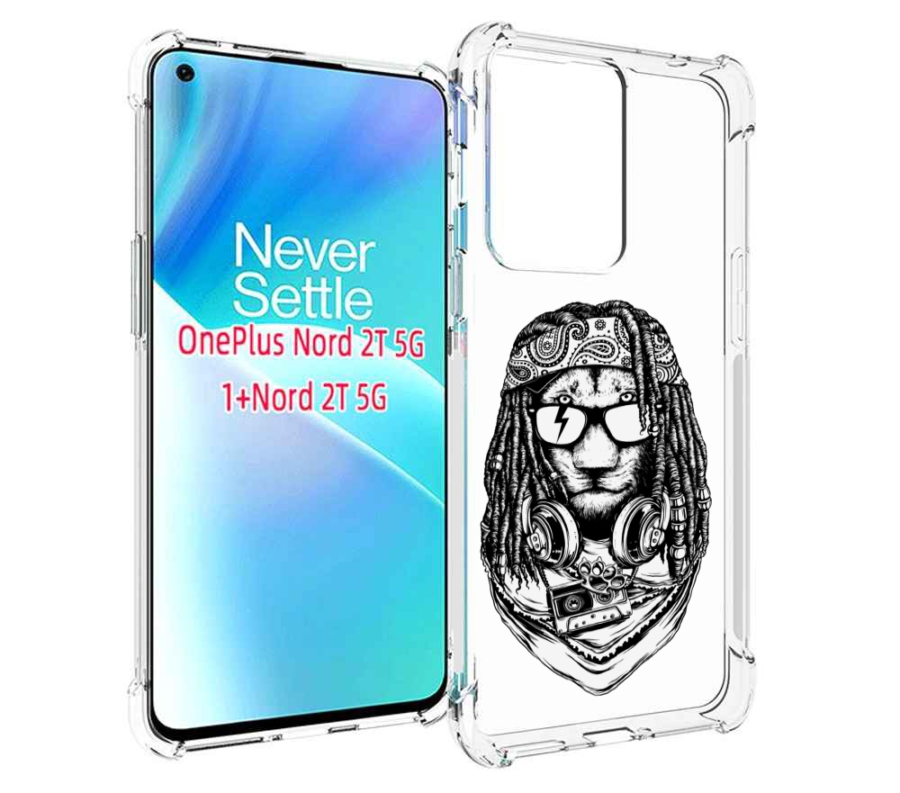 

Чехол MyPads дреды льва для OnePlus Nord 2T, Прозрачный, Tocco