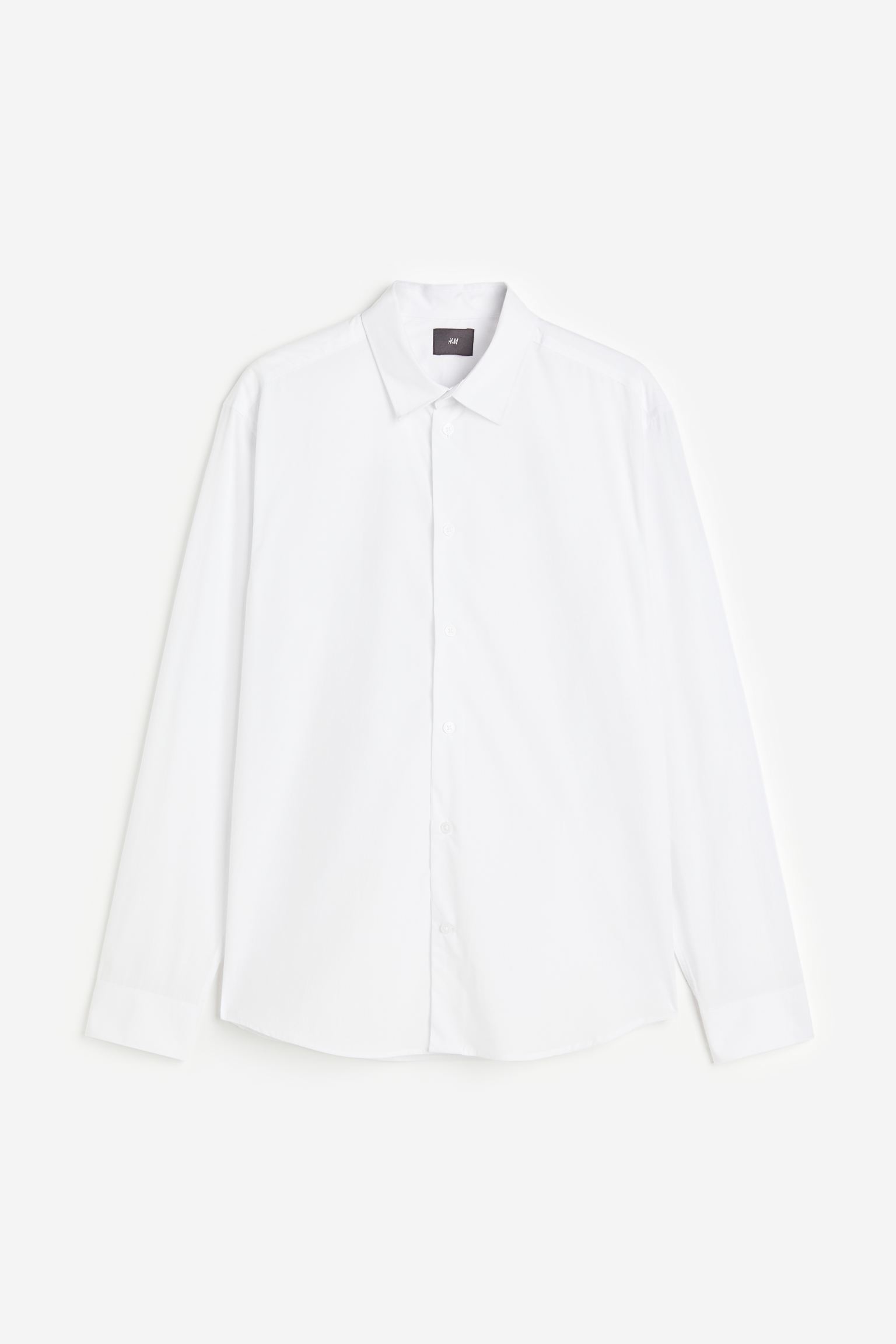 

Рубашка мужская H&M 1170739004 белая S (доставка из-за рубежа), Белый, 1170739004