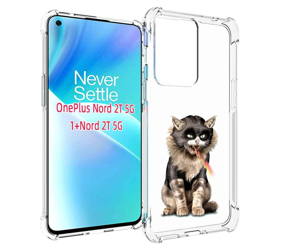 

Чехол MyPads дьяволский кот для OnePlus Nord 2T, Прозрачный, Tocco
