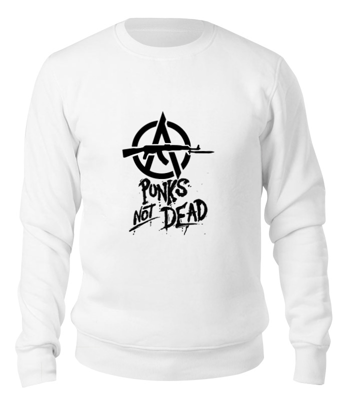 

Свитшот унисекс Printio Punks not dead белый M, Punks not dead