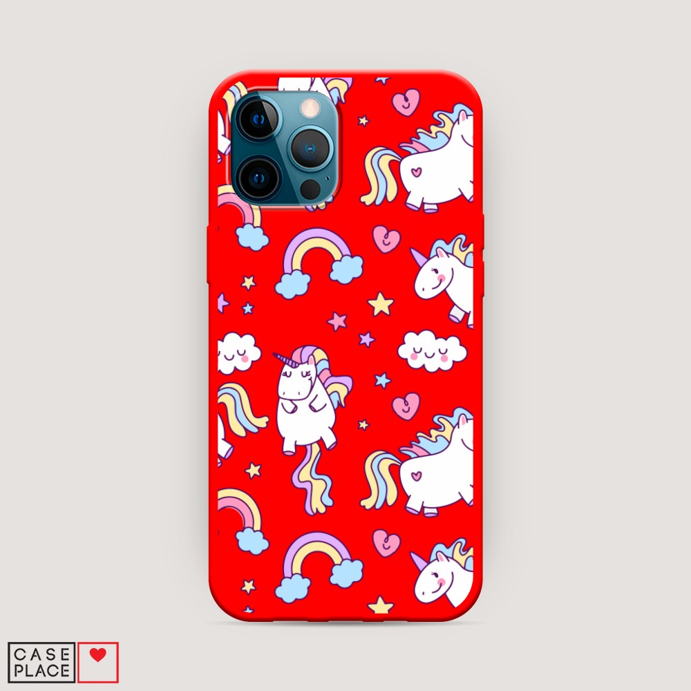 

Матовый силиконовый чехол "Sweet unicorns dreams" на Apple iPhone 12 Pro, Sweet unicorns dreams