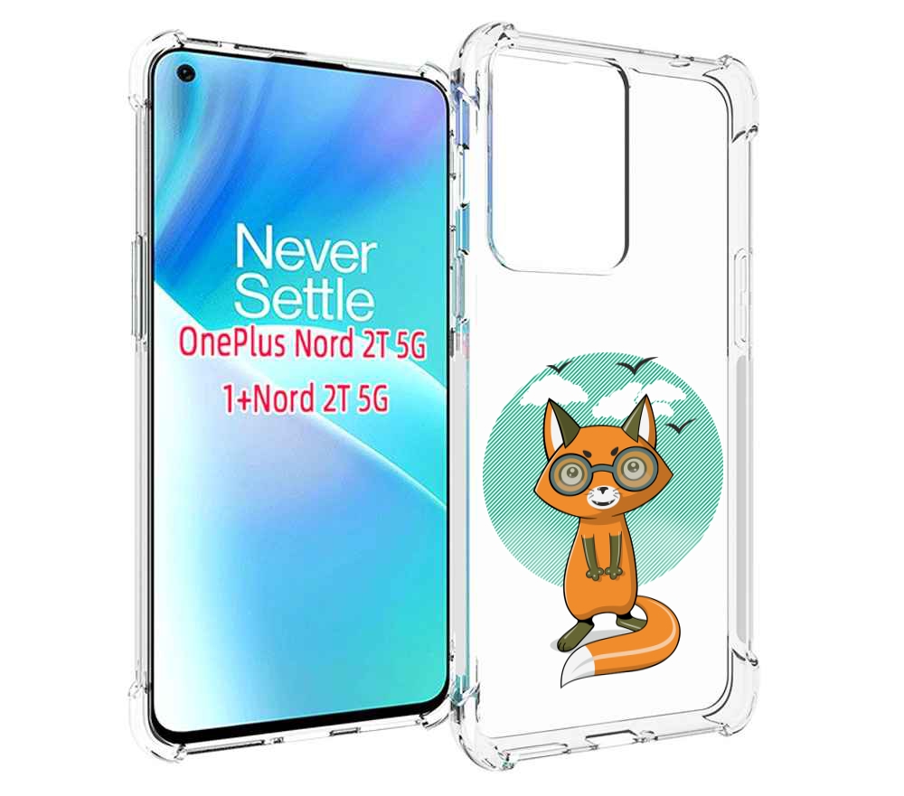 

Чехол MyPads задумчивая лиса для OnePlus Nord 2T, Прозрачный, Tocco