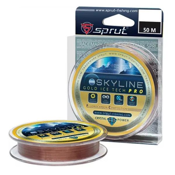 

Леска Зимняя Sprut IceTech PRO Gold 0,255mm/50m, Золотистый, Skyline Ice Tech Pro