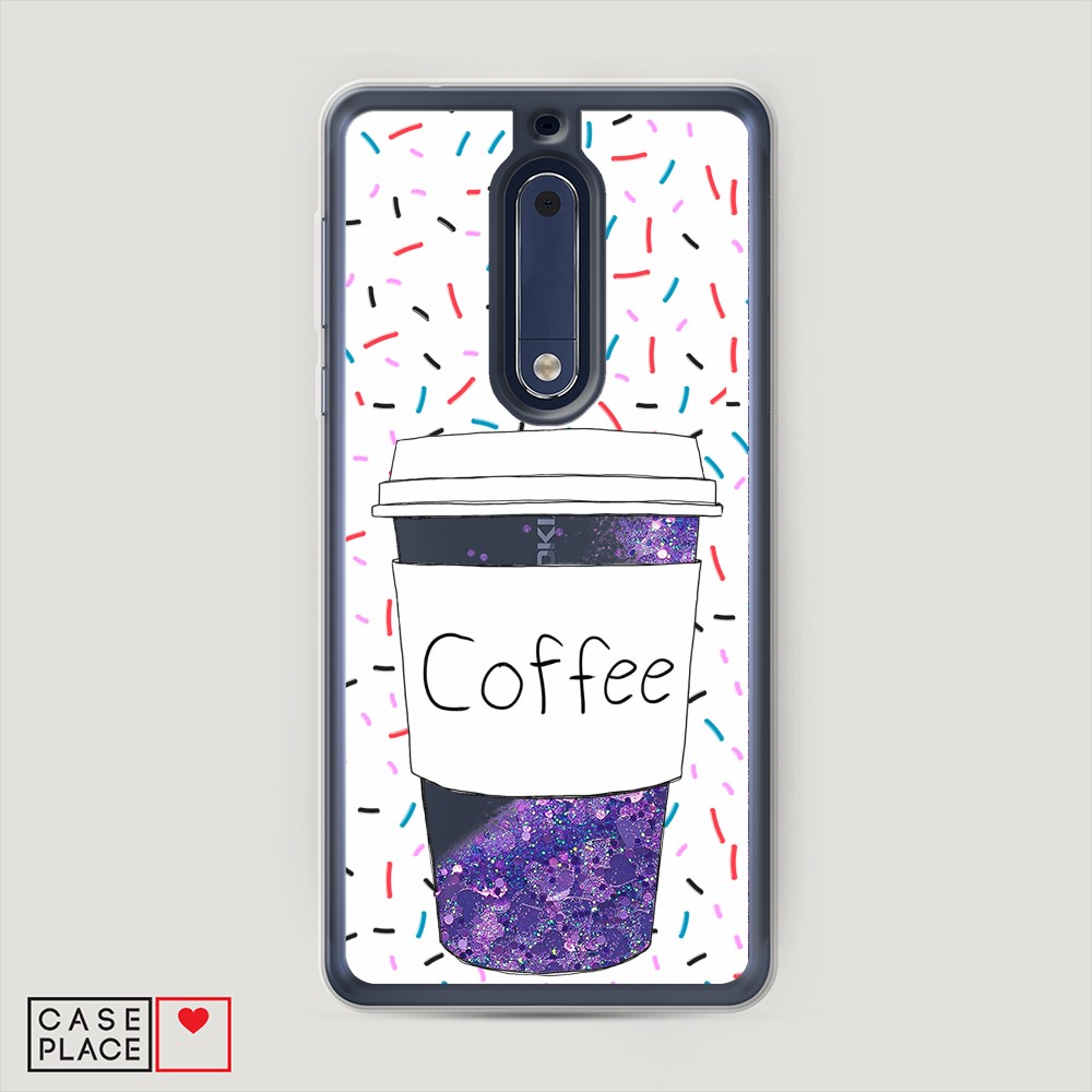 

Чехол Awog на Nokia 5 / Нокиа 5 "Coffee прозрачный стакан", 120292-1