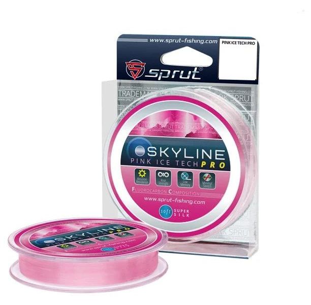 фото Леска зимняя sprut icetech pro pink 0,125mm/50m