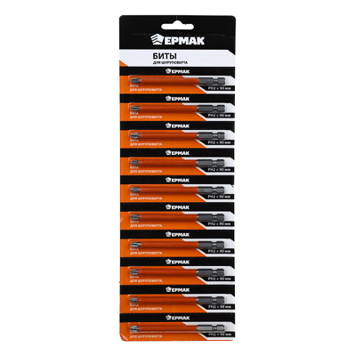 ЕРМАК Бита для шуруповерта  PH2х90 мм, на блистере (цена за блистер 10шт)