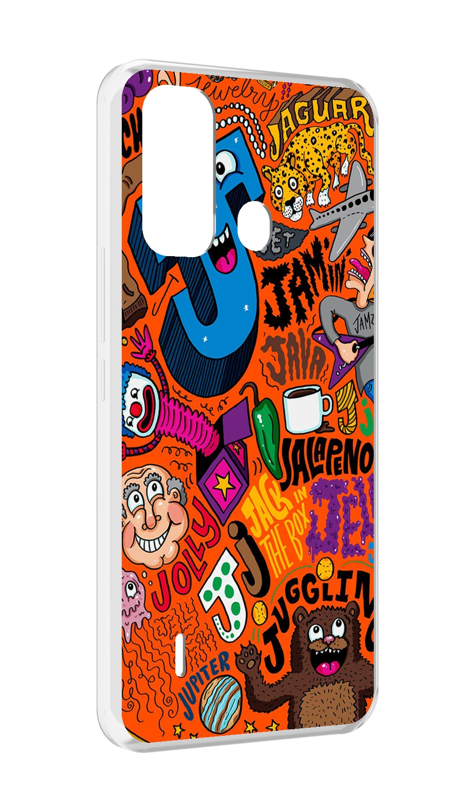 

Чехол MyPads funky-decor для ITEL A49 / A58 / A58 Pro, Прозрачный, Tocco