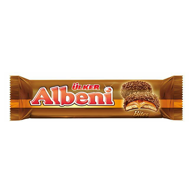 

Печенье Ulker Albeni Bites сахарное в глазури с карамелью 72 г