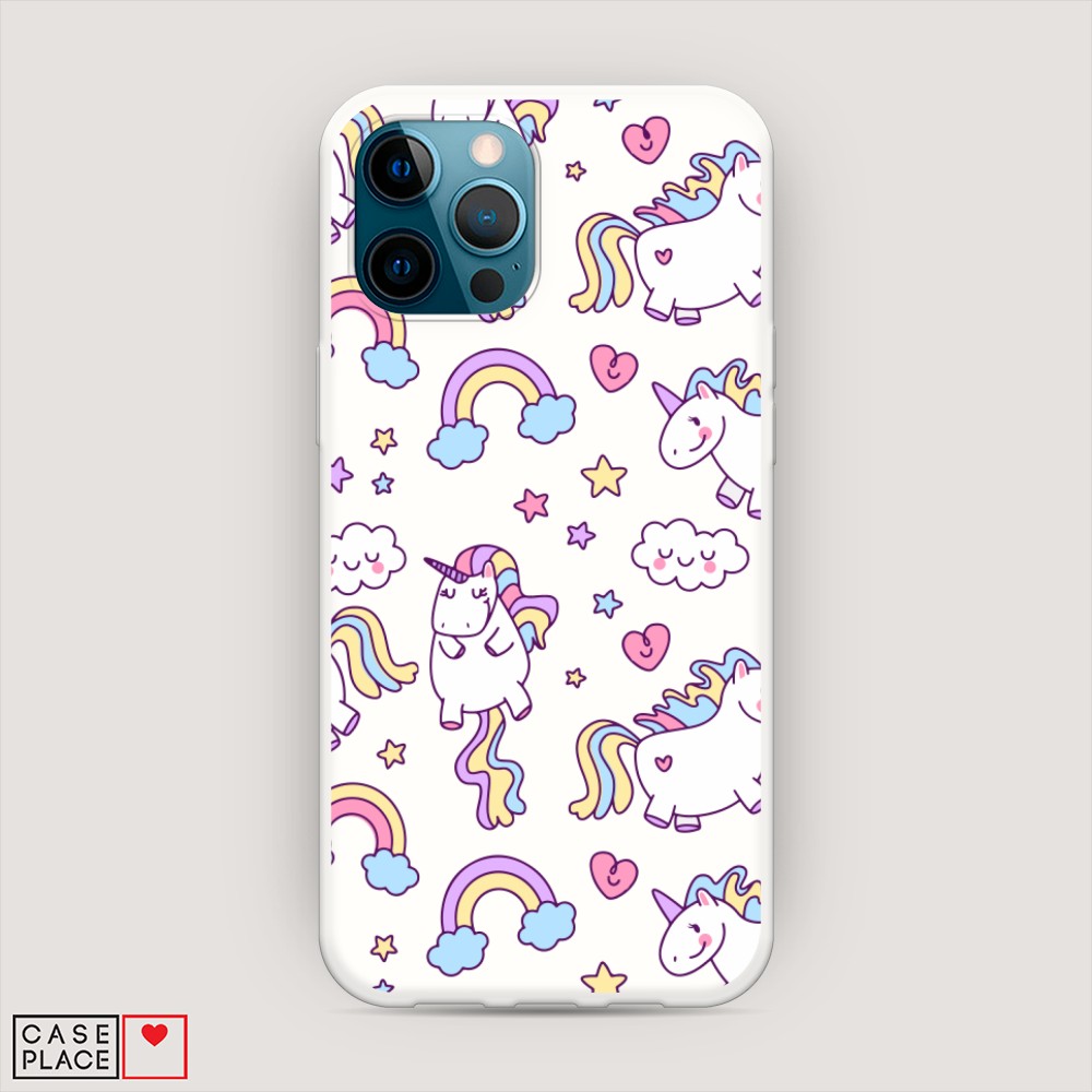 

Матовый силиконовый чехол "Sweet unicorns dreams" на Apple iPhone 12 Pro Max, Sweet unicorns dreams