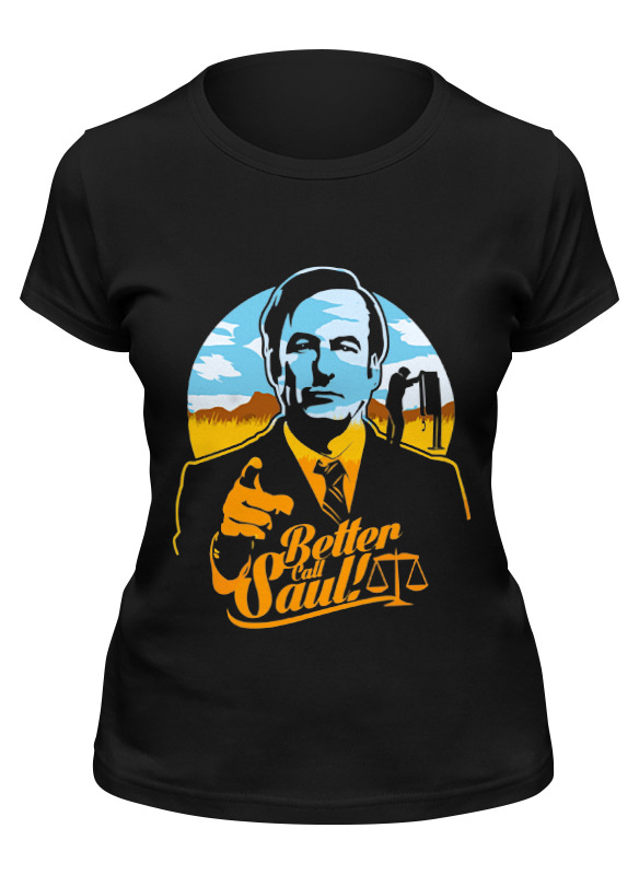 

Футболка женская Printio Better call saul черная XL, Черный, Better call saul