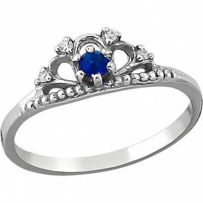 

Кольцо с 5 фианитами из серебра Высоковы КИ-414 17, КИ-414