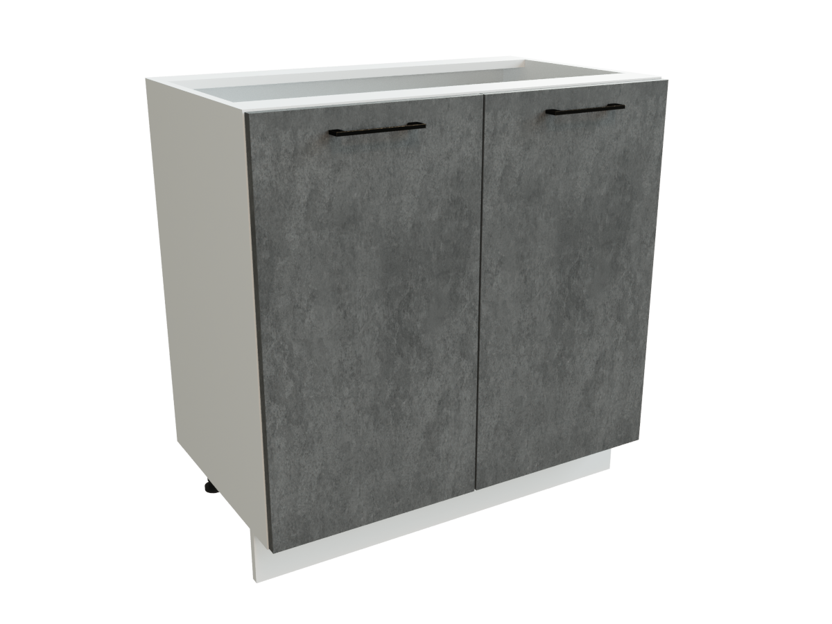 

Напольный кухонный шкаф SURA kitchen space helmer2500 Бетон 80x47.8x81.6, Серый, helmer2500