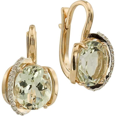 

Серьги из красного золота с фианитом ALORIS Серьги 1751АзКц, Серьги 1751АзКц
