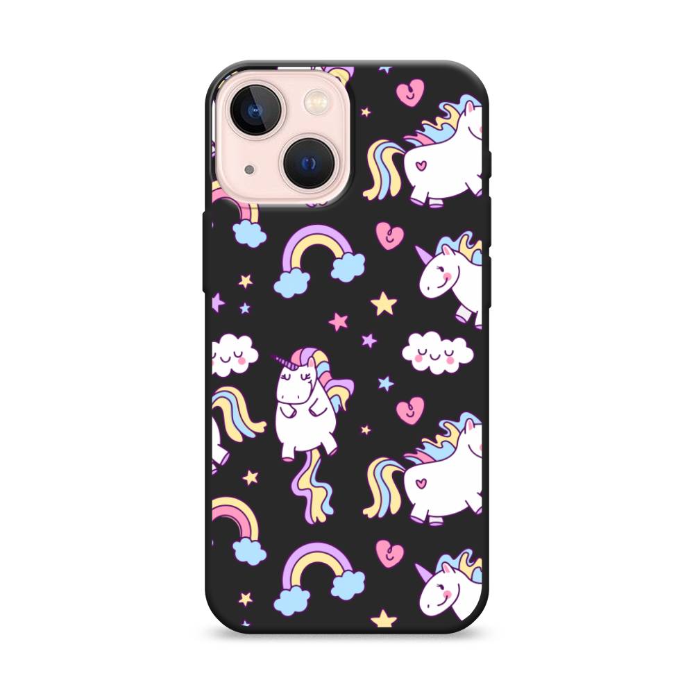 

Матовый силиконовый чехол "Sweet unicorns dreams" на Apple iPhone 13 mini, Sweet unicorns dreams