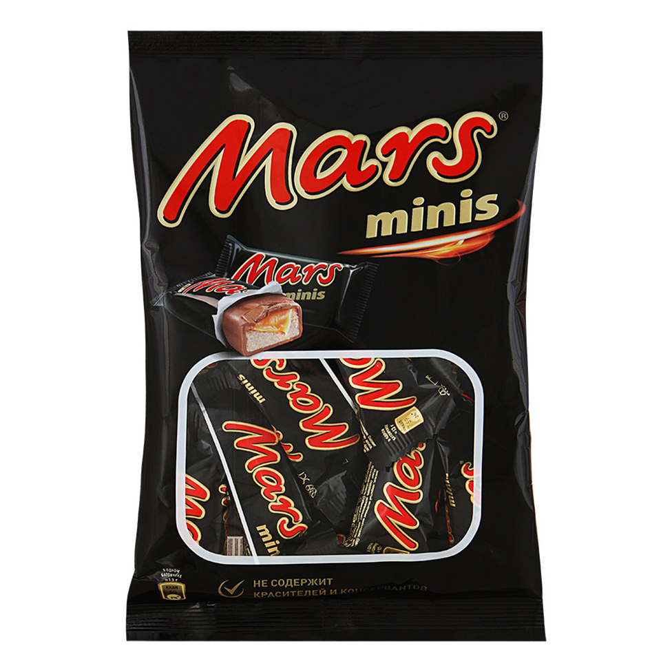 фото Шоколадный батончик mars minis 182 г