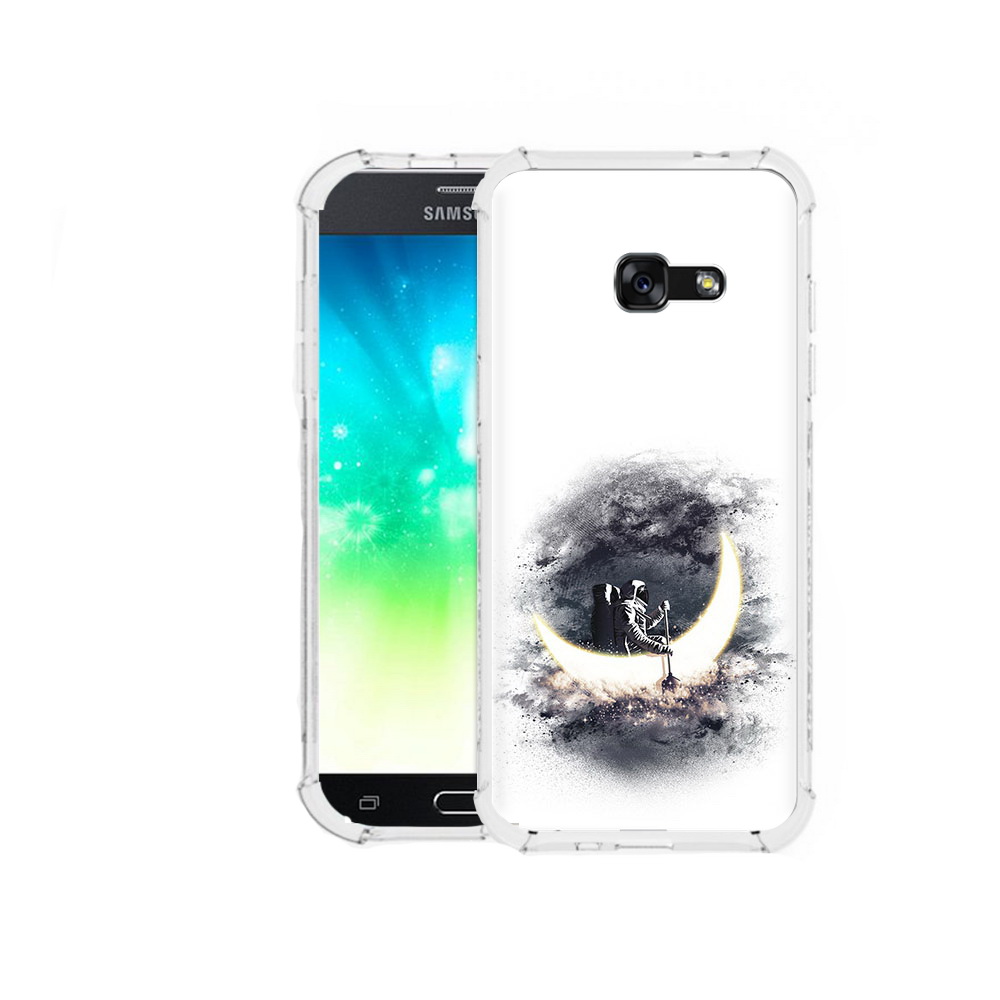 

Чехол MyPads Tocco для Samsung Galaxy A3 (2016) лунный путешественник, Прозрачный, Tocco