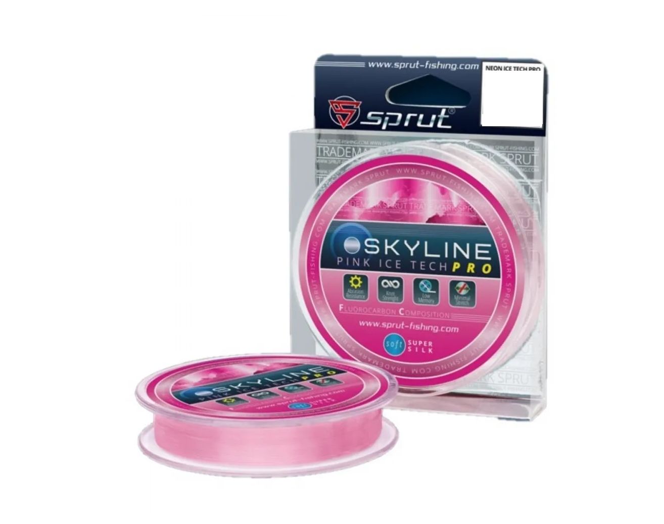 фото Леска зимняя sprut icetech pro pink 0,165mm/50m