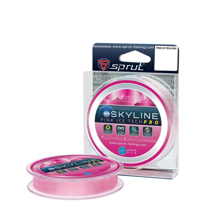 фото Леска зимняя sprut icetech pro pink 0,185mm/50m