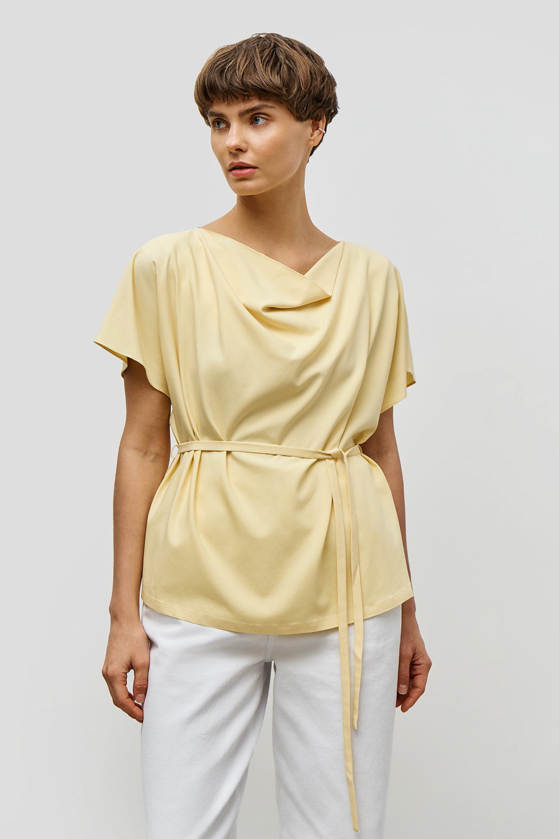 

Блуза женская Baon B1923001 желтая 2XL, Желтый, B1923001