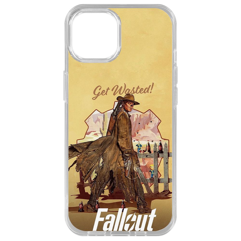 

Чехол-накладка Krutoff Clear Case Фоллаут (Fallout) - Давай напьемся! для iPhone 14 Plus, Прозрачный