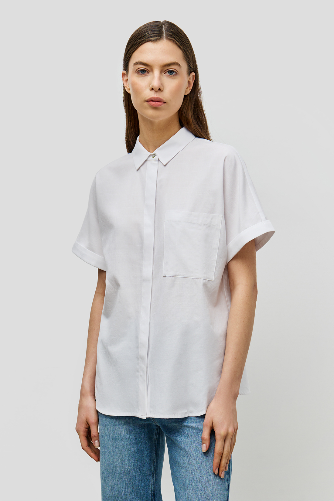

Блуза женская Baon B1923005 белая 2XL, Белый, B1923005