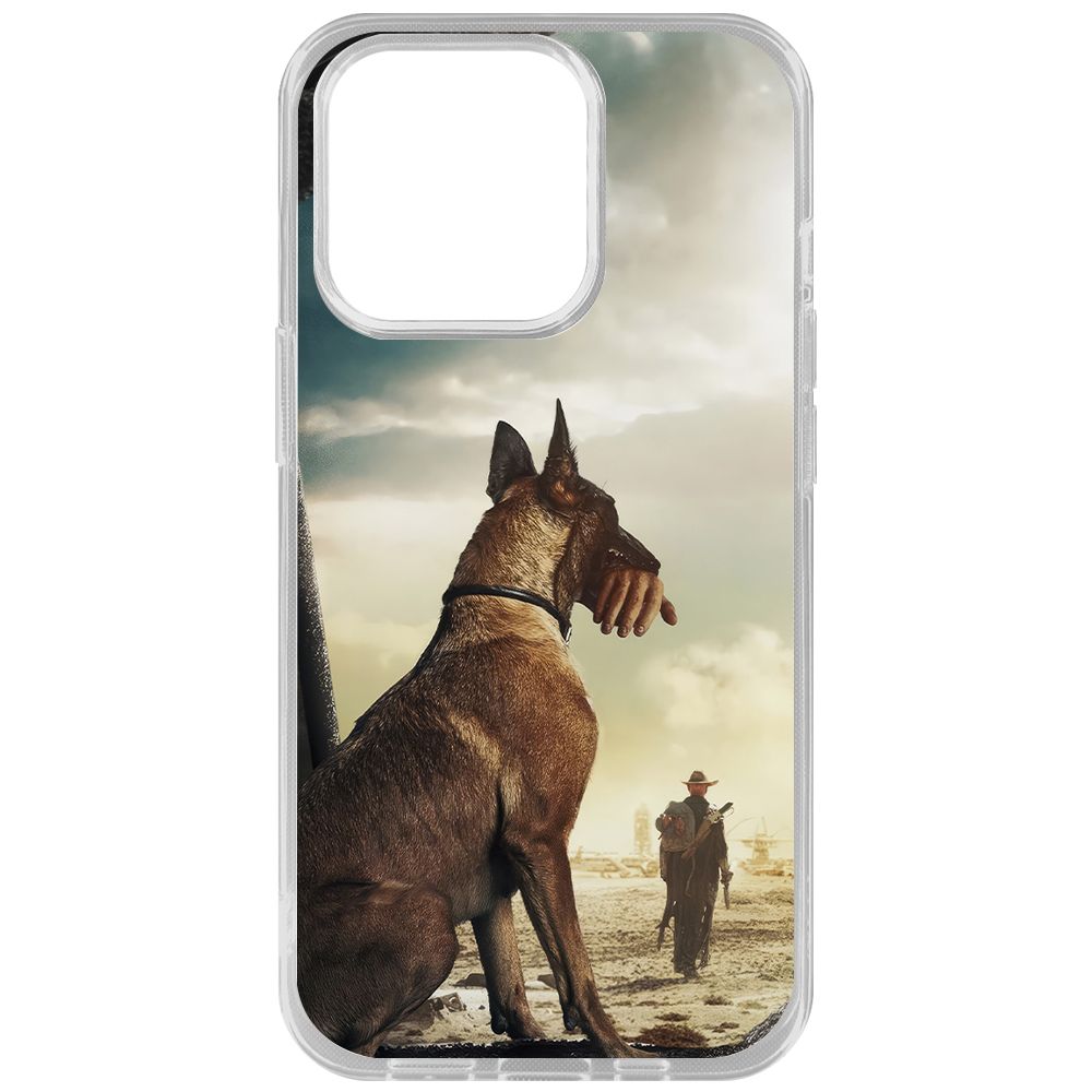 

Чехол-накладка Krutoff Clear Case Фоллаут (Fallout) - Псина для iPhone 14 Pro, Прозрачный