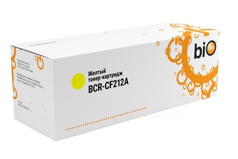 

Тонер-картридж для лазерного принтера Bion BionCF212A Yellow, совместимый, Желтый