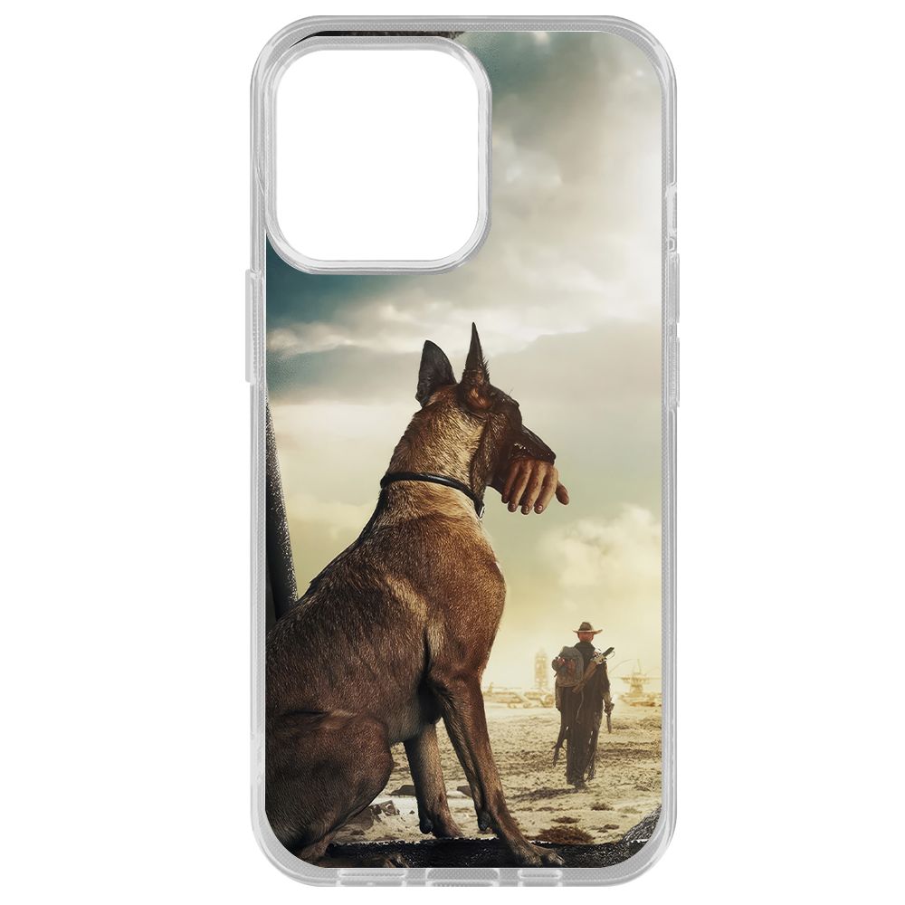 

Чехол-накладка Krutoff Clear Case Фоллаут (Fallout) - Псина для iPhone 14 Pro Max, Прозрачный