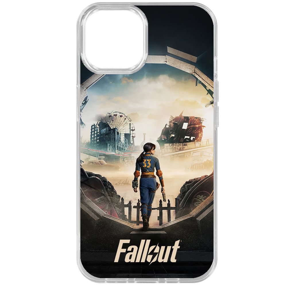 

Чехол-накладка Krutoff Clear Case Фоллаут (Fallout) - Убежище 33 для iPhone 15, Прозрачный