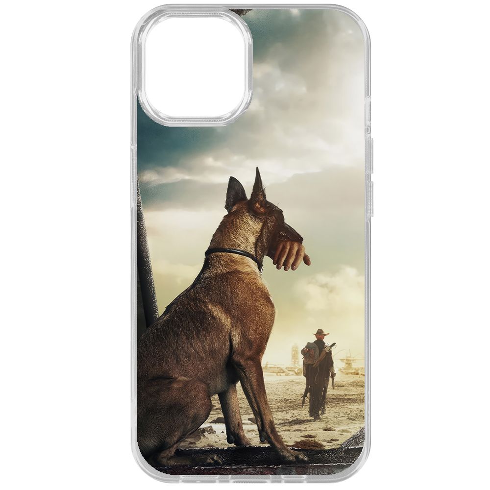 

Чехол-накладка Krutoff Clear Case Фоллаут (Fallout) - Псина для iPhone 15, Прозрачный