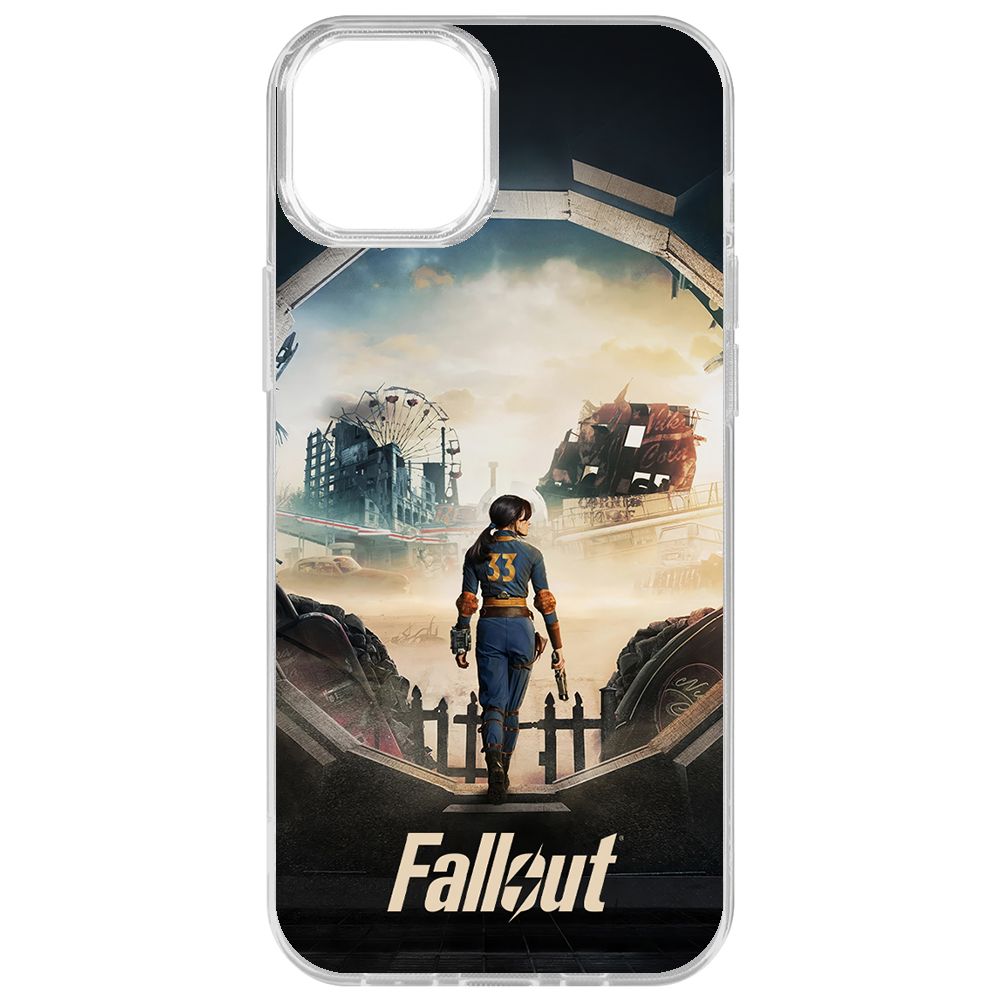 

Чехол-накладка Krutoff Clear Case Фоллаут (Fallout) - Убежище 33 для iPhone 15 Plus