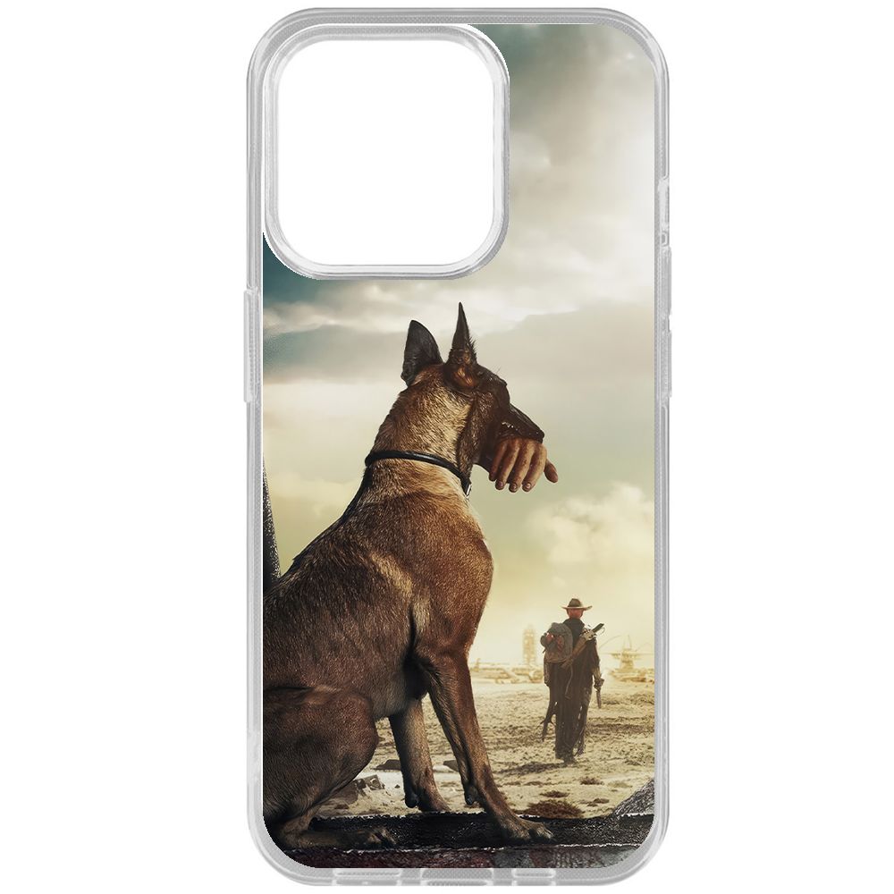 

Чехол-накладка Krutoff Clear Case Фоллаут (Fallout) - Псина для iPhone 15 Pro