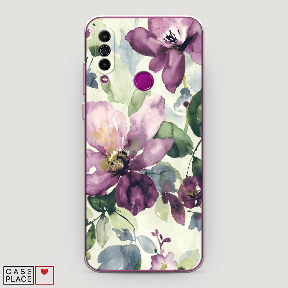 

Чехол Awog на Meizu M10 "Сиреневые цветы-акварель", Фиолетовый, 73850-10