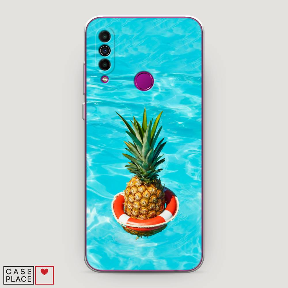 

Чехол Awog на Meizu M10 "Ананас в бассейне", Голубой, 73850-10
