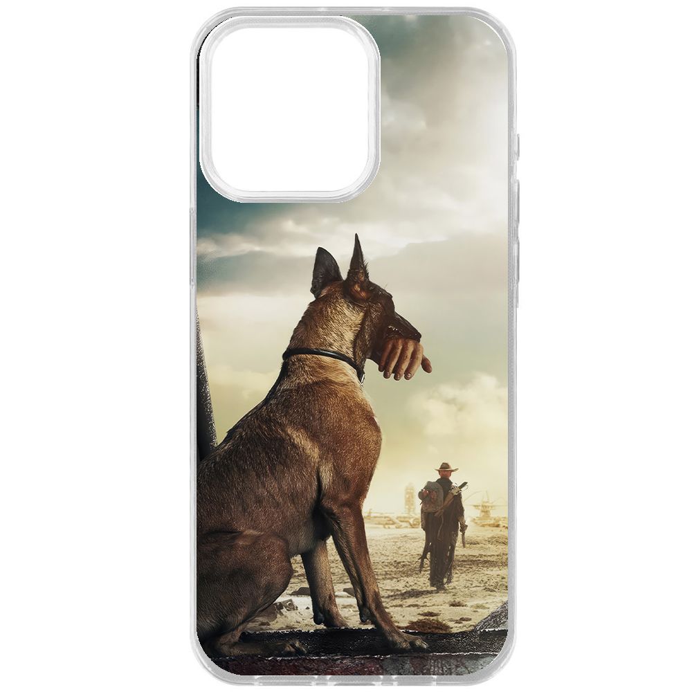 

Чехол-накладка Krutoff Clear Case Фоллаут (Fallout) - Псина для iPhone 15 Pro Max, Прозрачный