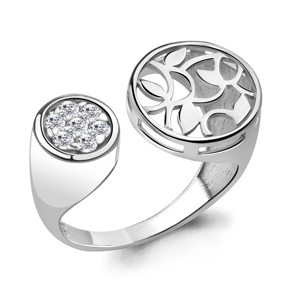 

Кольцо из серебра с фианитом р., Aquamarine 68519А, 68519А_925_р