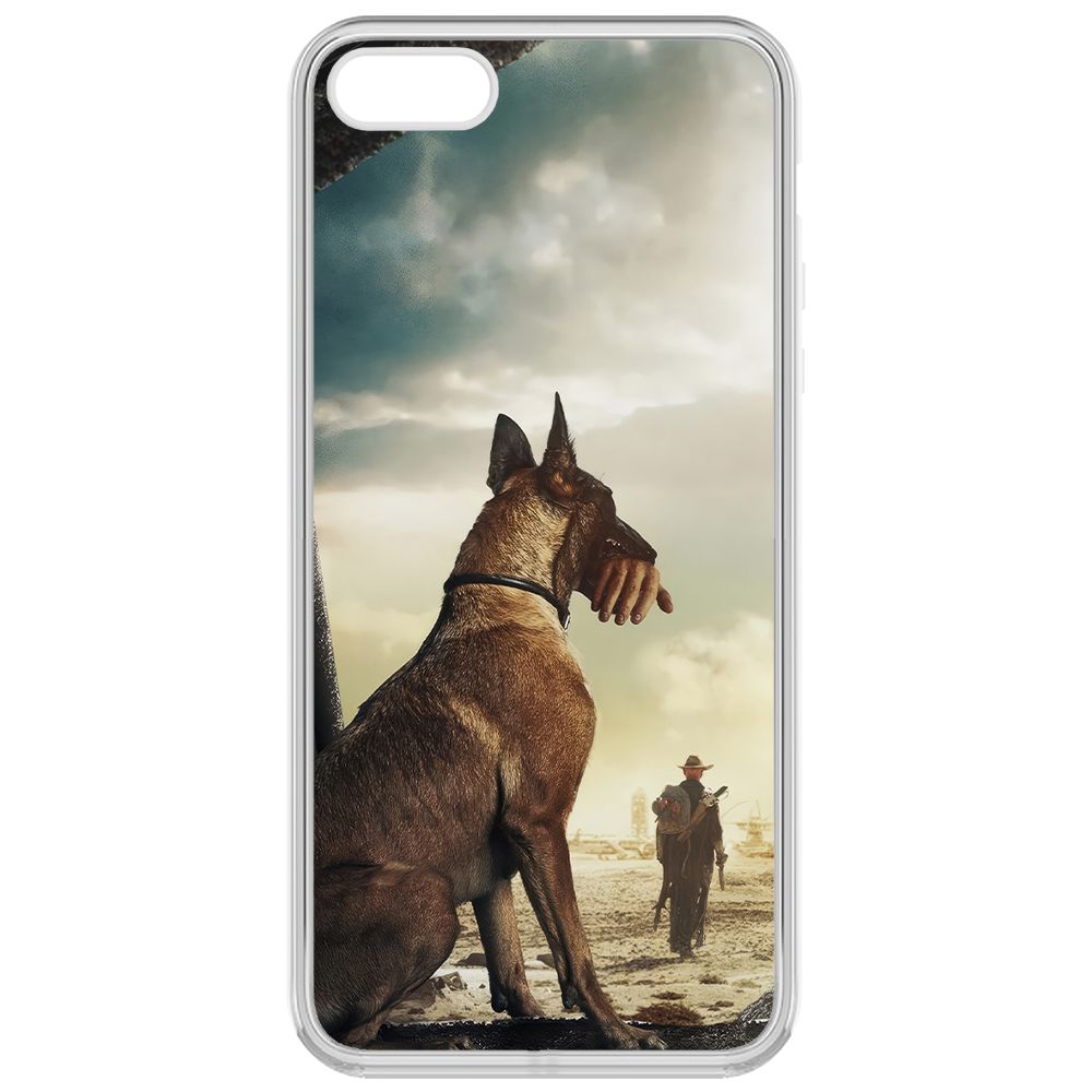 

Чехол-накладка Krutoff Clear Case Фоллаут (Fallout) - Псина для iPhone 5, Прозрачный