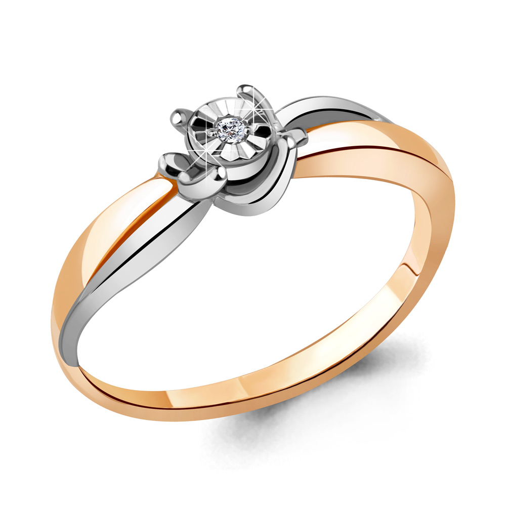 

Кольцо помолвочное из красного золота с бриллиантом р., Aquamarine 963739к, 963739к_585_кз