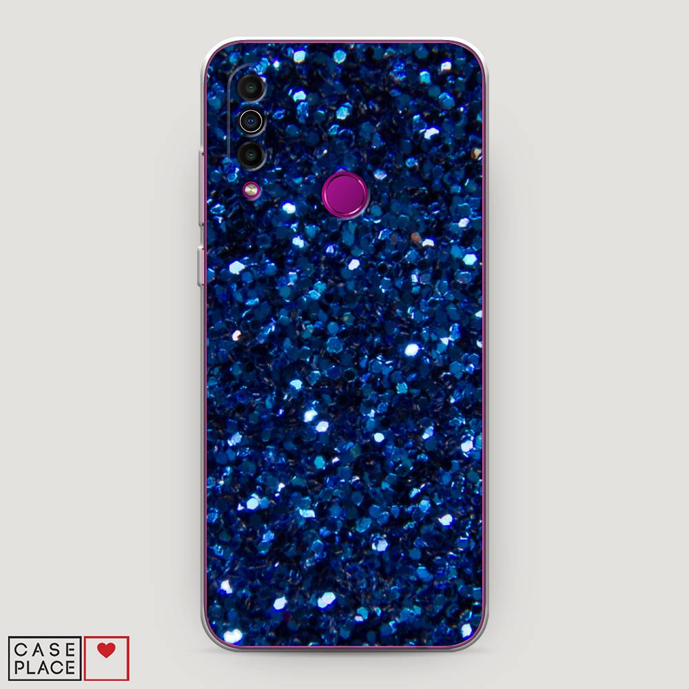 

Чехол Awog "Синие блестки рисунок" для Meizu M10