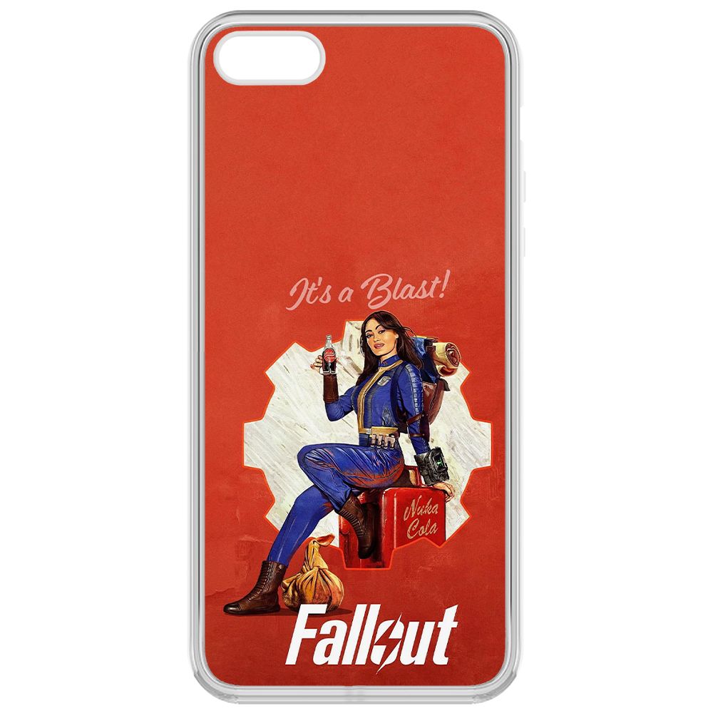 

Чехол-накладка Krutoff Clear Case Фоллаут (Fallout) - Это взрыв! для iPhone 5S