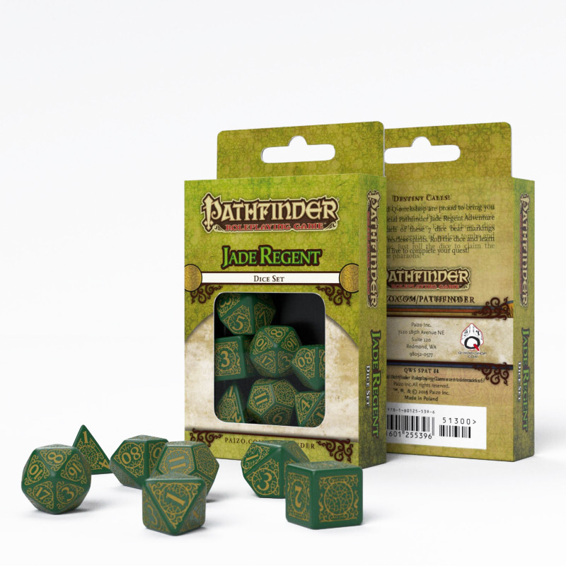 

Pathfinder Jade Regent Dice Set (7)