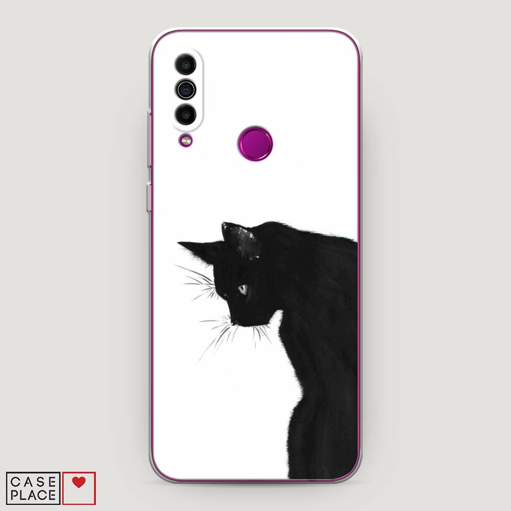 

Чехол Awog на Meizu M10 "Black cat", Черный;белый, 73850-1